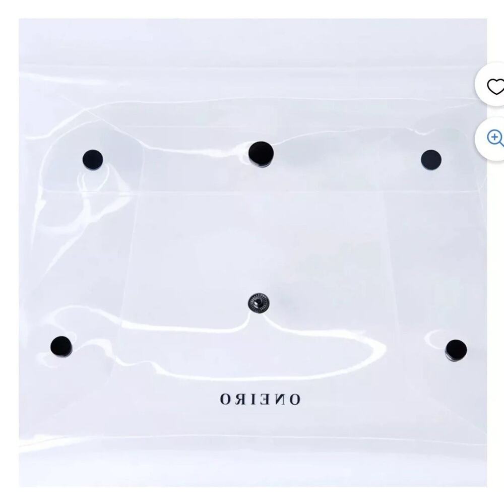 Lot Of 5 ONEIRO Clear Multipurpose Clutch Waterproof Travel Pouch 8" x 10" NEW
